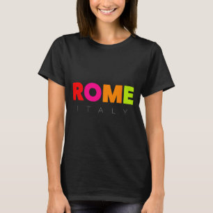 Coole Männer Frauen Kinder Bunte Rom Italien Graph T-Shirt