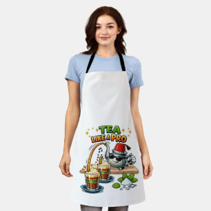 Coole marokkanische Minztee-Cartoon - Tee trinken Schürze