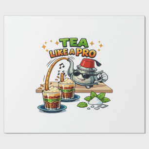 Coole marokkanische Minztee-Zeichnung - Tee trinke Geschenkpapier