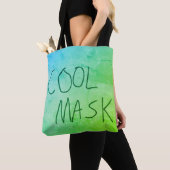 Coole Maske Original Handschrift blau und grün Tasche (Von Nahem)