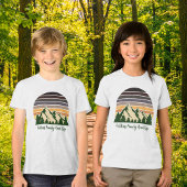 Coole, maßgeschneiderte Road-Trip-Wald Sunset Kids Tri-Blend Shirt
