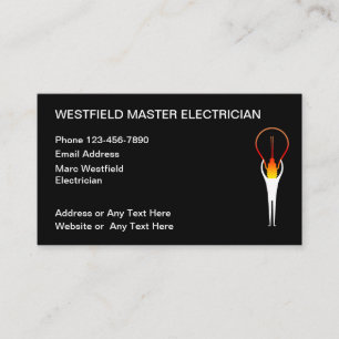 Coole Master Electrical Business Cards Visitenkarte