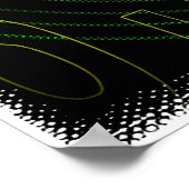 Coole Mathe Geek Text Art: Fermats Spirale Poster (Ecke)