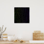 Coole Mathe Geek Text Art: Fermats Spirale Poster (Küche)