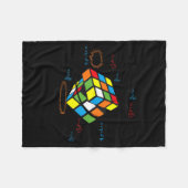 Coole Mathe Rubik Rubix Rubics Spieler Würfel Math Fleecedecke (Vorderseite (Horizontal))