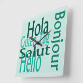 Coole Maueruhr Quadratische Wanduhr (Winkel)