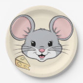 Coole Mäuse Haustiere Cartoon Geburtstag Pappteller (Vorderseite)