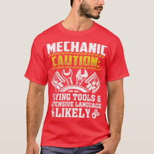 Coole Mechanik für Männer Drag Race Automobilgarag T-Shirt