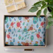 Coole Meeresfauna und -fische Seidenpapier (Geschenk)