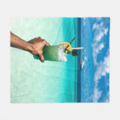 Coole Meereslebewesen Fleecedecke (Vorderseite (Horizontal))