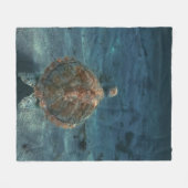 Coole Meereslebewesen Fleecedecke (Vorderseite (Horizontal))