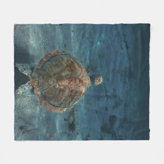 Coole Meereslebewesen Fleecedecke (Vorderseite (Horizontal))