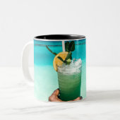 Coole Meereslebewesen Zweifarbige Tasse (Vorderseite Links)