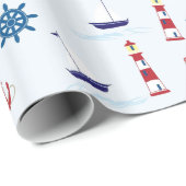 Coole Meeressymbole Geschenkpapier (Rolleneckpunkt)