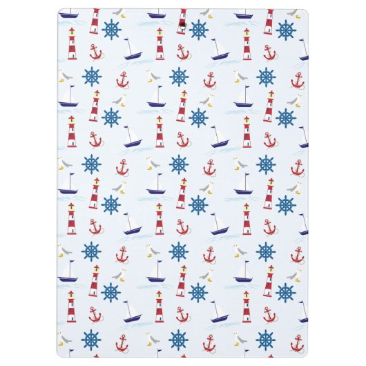 Coole Meeressymbole Klemmbrett (Rückseite)