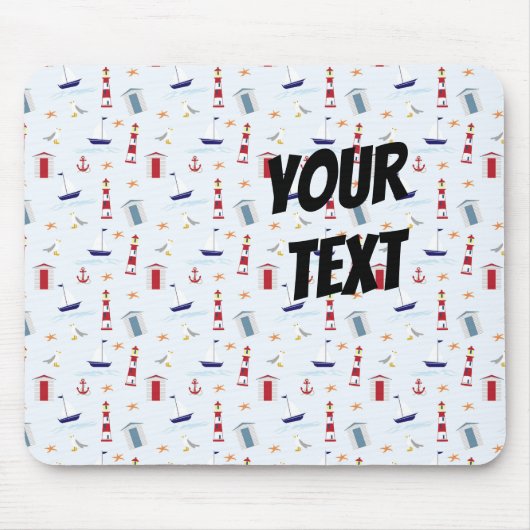 Coole Meeressymbole Mousepad (Vorne)