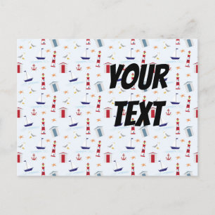 Coole Meeressymbole Postkarte