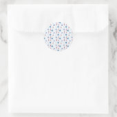 Coole Meeressymbole Runder Aufkleber (Tasche)