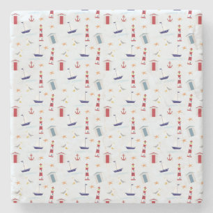 Coole Meeressymbole Steinuntersetzer