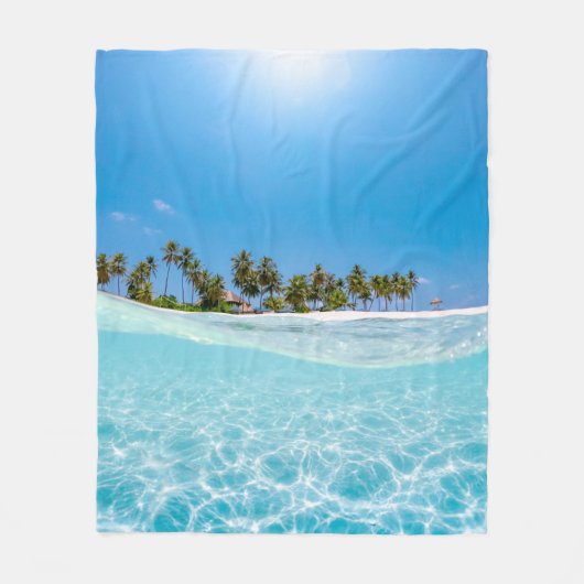 Coole Meerestiere Fleecedecke (Vorderseite)