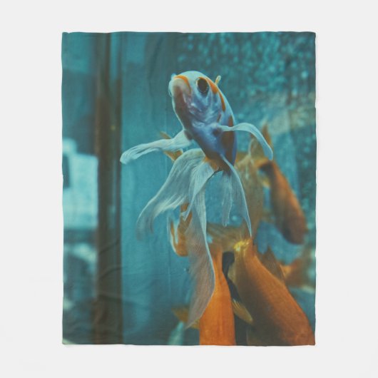 Coole Meerestiere Fleecedecke (Vorderseite)