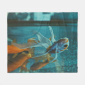 Coole Meerestiere Fleecedecke (Vorderseite (Horizontal))