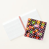 Coole Mehrfarbige Kreise und rosafarbene Knöpfe Notizblock (Innenseite)
