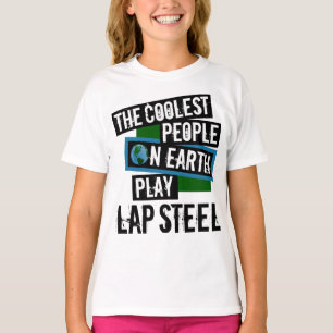 Coole Menschen auf der Erde spielen Lap Steel T-Shirt