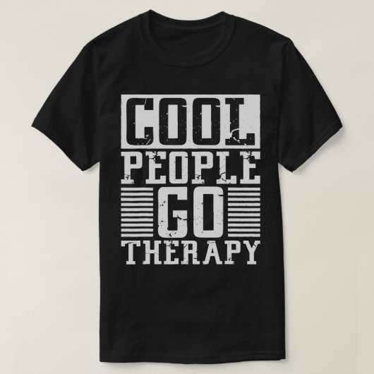 Coole Menschen gehen Therapie, Bewusstsein für psy T-Shirt (Design vorne)