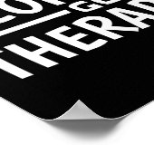 Coole Menschen gehen Therapie Poster (Ecke)