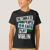 Coole Menschen spielen Geige T-Shirt (Vorderseite)