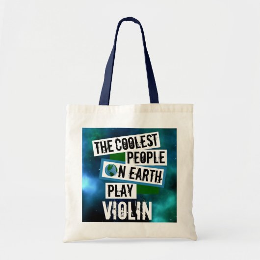 Coole Menschen spielen Geige Tragetasche (Vorne)