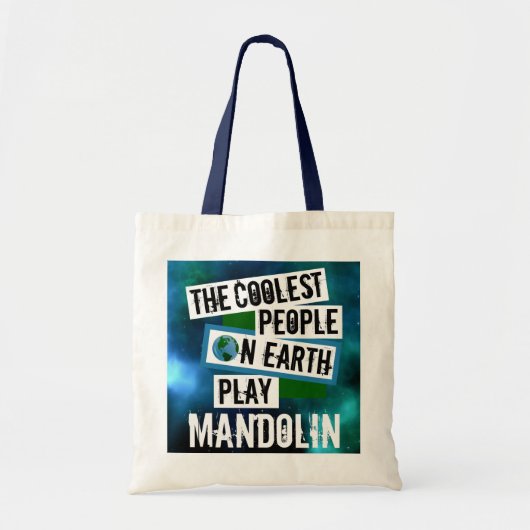 Coole Menschen spielen Mandolin Tragetasche (Vorne)