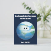 Coole Menschen warmen Planet Postkarte (Stehend Vorderseite)