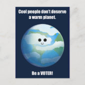 Coole Menschen warmen Planet Postkarte (Vorderseite)