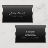 Coole Metal Border Martial Arts Business Card Visitenkarte (Vorne/Hinten)