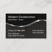 Coole Metallaussehkonstruktion Visitenkarte (Vorderseite)