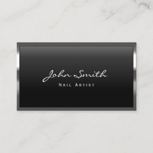 Coole Metallbörse Nail Art Business Card Visitenkarte