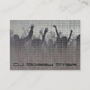Coole metallische Geschäftskarte DJ Visitenkarte