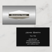 Coole Metallkarte aus Edelstahl Visitenkarte (Vorne/Hinten)