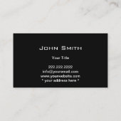 Coole Metallkarte aus Edelstahl Visitenkarte (Rückseite)