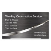 Coole Metallschweißkonstruktion Magnetische Visitenkarte (Vorderseite)