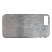 Coole Metalltextur mit Gravur Case-Mate iPhone Hülle (Rückseite (Horizontal))