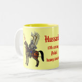 Coole MilitärTasse des polnischen Hussar Zweifarbige Tasse (Vorderseite Links)