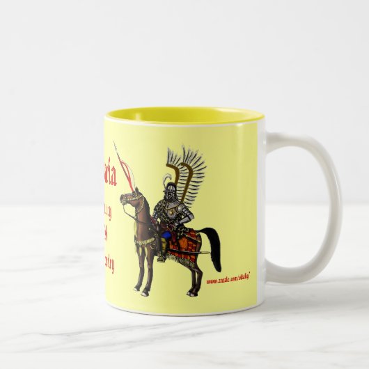 Coole MilitärTasse des polnischen Hussar Zweifarbige Tasse (Rechts)