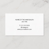 Coole Minimal Grauschere Visitenkarte (Rückseite)