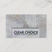 Coole minimale Fensterreinigungsdienste Visitenkarte (Vorderseite)