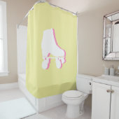 Coole minimale Roller-Skate Quad Derby Skater Gesc Duschvorhang (Beispiel)