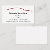 Coole Minimalistische Automobil-Visitenkarten Visitenkarte (Vorne/Hinten)