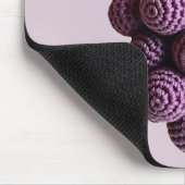 Coole Minimalistische Lila Oma Chic Crochet Traube Mousepad (Ecke)